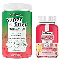 Bellway Super Fiber Powder + Collagen, Watermelon Super Fiber Gummies