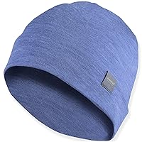 MERIWOOL Unisex Merino Wool Cuff Beanie Winter Hat for Men and Women