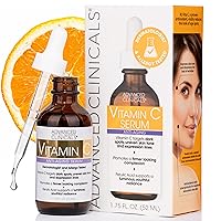 Brightening Vitamin C Face Serum Anti Aging Eye Serum | Potent Vitamin C Face Moisturizer Acne Facial Serum For Dark Spot Treatment, Wrinkle Repair, & Uneven Skin Tone, 1.75 Fl Oz