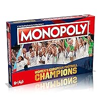 Women's European Football Champions Monopoly Board Game English Edition, Embark on the road to Wembley acquiring Beth Mead and Lucy Bronze and Roar your way to victory, Family game for ages 8 and up