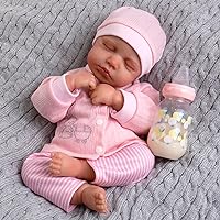 Aori Lifelike Reborn Baby Dolls,20 inch Real Life Baby Girl,Poseable Realistic Newborn Toddler Doll with Feeding Kit Gift for Kids Age 3+