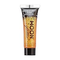 Iridescent Fine Face & Body Glitter Gel by Moon Glitter - 0.40fl oz - Orange - Glitter Face Paint