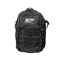 Smith & Wesson M&P Duty Series Small Backpack with Weather Resistance, Ballistic Fabric Construction and MOLLE for Hunting, Range, Travel and Sport, Black