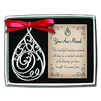 Cathedral Art Missed Teardrop (Abbey & CA Gift) Memorial Ornament (TDO107)