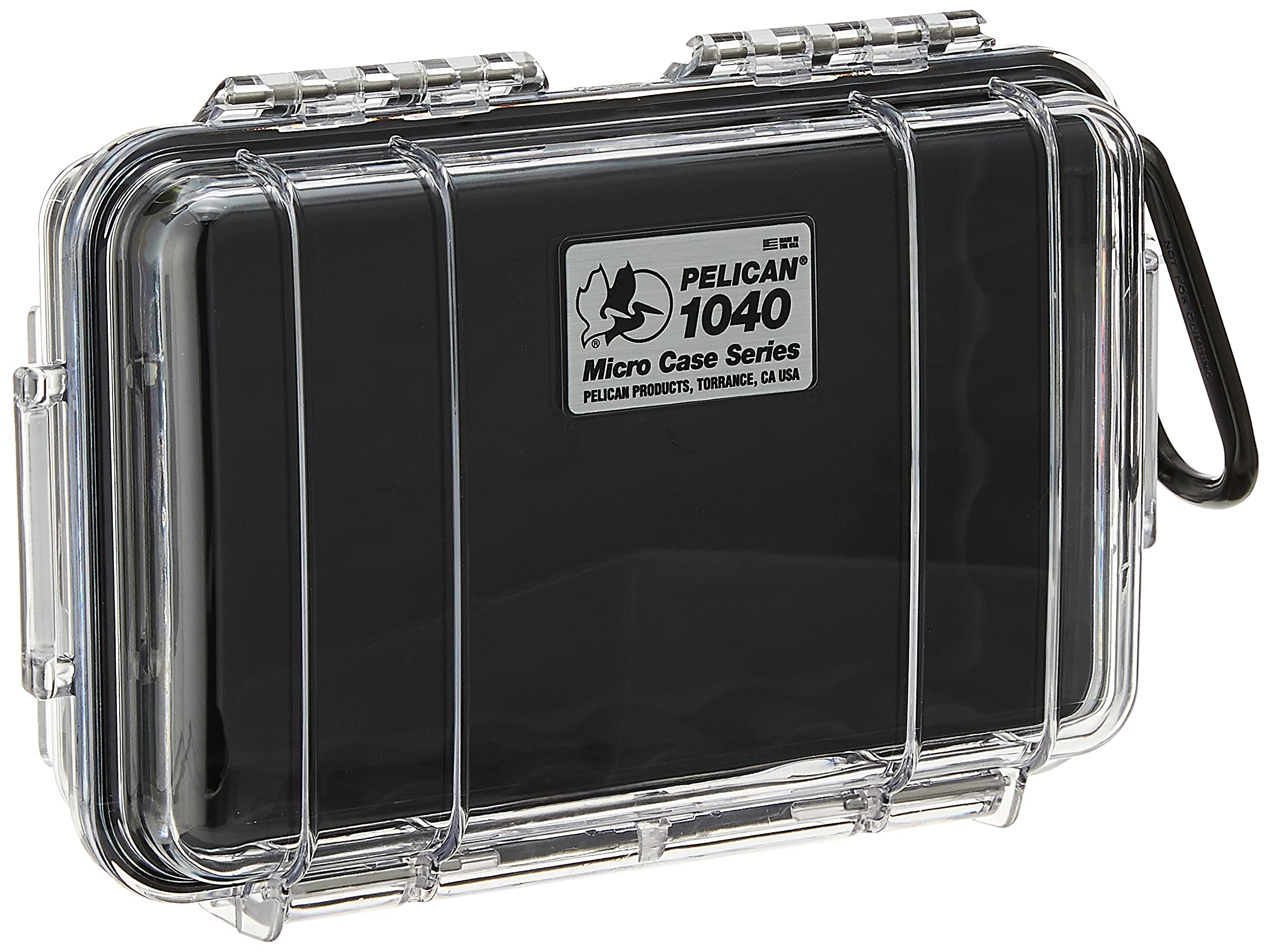 Pelican 1040 Micro Case, For iPhone 4, Water Resistant (Black/Clear), Model:1040-025-100