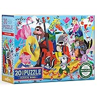 eeBoo: Musical Band 20 Piece Puzzle for Kids, Encourages Hand-Eye Coordination, Fine Motor Skills, and Problem Sloving, 15