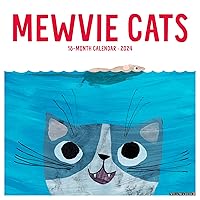 Willow Creek Press Mewvie Cats Monthly 2024 Wall Calendar (12