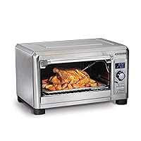 Digital Convection Countertop Toaster Oven, Large 6-Slice, Temperature Probe, Bake Pan and Broil Rack, Stainless Steel (31240)