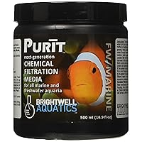 Brightwell Aquatics Purit - Chemical Filtration Media for Marine and Freshwater Aquaria, 500 ml