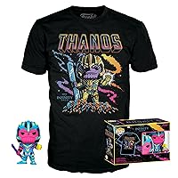 Funko POP & TEE: Marvel- Thanos (BKLT) - XL