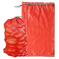 Extra Large Mesh Storage Produce Bags Reusable Vegetable Storage Bags 60 lbs Onion Storage Washable Net Bags 21” x 32” Pack of 10