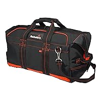 Work Gear HT5511 Pro Contractor's Gear Bag, 9 Pockets, Heavy Duty Ballistic Polyester Tool Bag, XL Interior Compartment, Comforatble Shoulder Strap