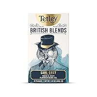 Tetley British Blends, Earl Grey, Fresh & Zesty Black Tea, 20 Count Tea Bags
