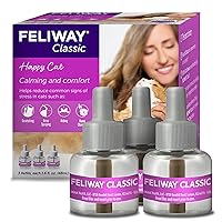 FELIWAY Classic Cat Calming Pheromone, 30 Day Refill - 3 Pack,Purple