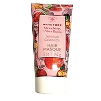 Bolero Hair Masque Moisture Strawberry & Shea Butter Infused with Castor Oil 5fl oz. 142ml