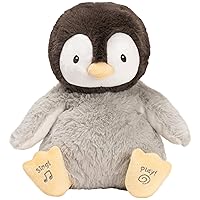 GUND Baby Animated Kissy The Penguin Plush, Singing Stuffed Animal Baby Toy for Ages 0 and Up, Black/White/Grey, 12