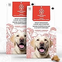 Functional Fungi Dog Treats – for Weight Management & Overall Health – Cranberry Flavor – Puppy Treats with Mushroom Blend – Premium Nutrition – 200 Grams