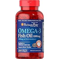 Omega-3 Fish Oil 1200mg, 200 softgels (13328)
