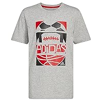 adidas Boys' Big Short Sleeve T Sports Graphic Tee Shirt