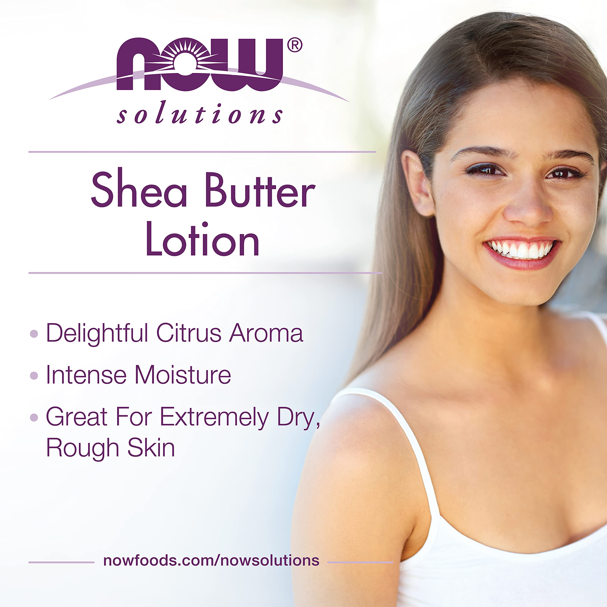 NOW Solutions, Shea Butter, Skin Emollient, Seals in Moisture for Dry Rough Skin, 7-Ounce