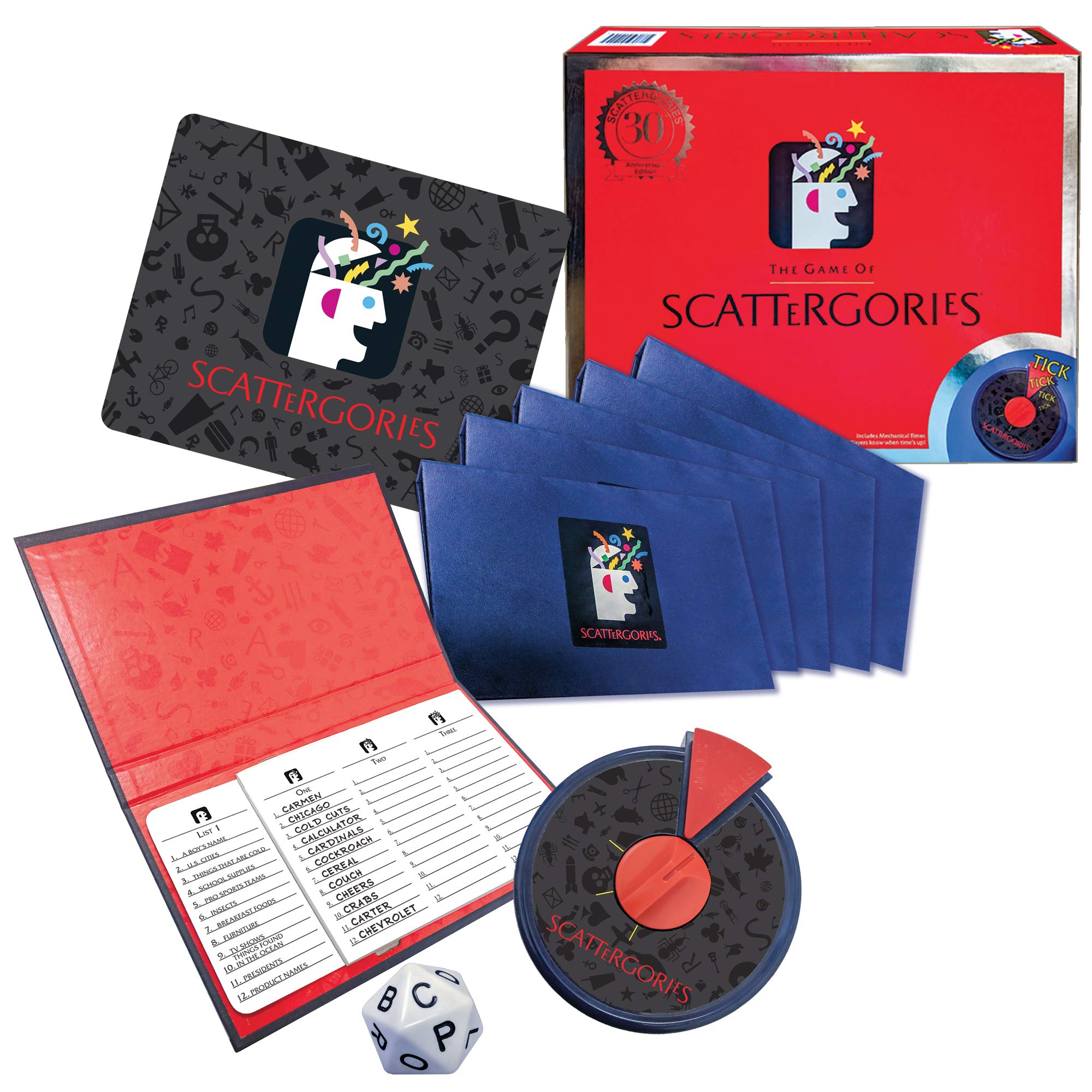 Winning Moves Scattergories 30th Anniversary Edition, Brown, for ages 12 and up