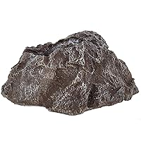 Backyard X-Scapes Artificial Rock Well Pump Cover for Landscaping Faux Rock for Decorating to Hide Pipe Fiberglass Boulder Covers Large River Brown 13 in H x 28 in W x 30 in L