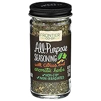 Frontier Co-op All-Purpose Salt-Free Everyday Spice Blend, 1.2 Ounce Jar, Great on Veggies, Fish, Chicken and More, Vegan