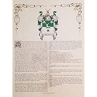 Mr Sweets Snake Coat of Arms, Crest & History 8.5x11 Print - Name Meaning, Genealogy, Family Tree Aid, Ancestry, Ancestors, Namesakes - Surname Origin: English England