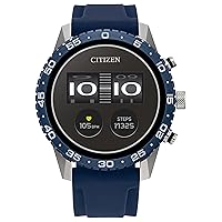 Citizen CZ Smart PQ2 44MM Sport Smartwatch with YouQ App with IBM Watson® AI and NASA research, Wear OS by Google, HR, GPS, Fitness Tracker, Amazon Alexa™, iPhone Android Compatible, IPX6 Rating