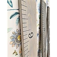 Engraved Wooden Ruler Growth Chart: Classic Gray Edition (7.25