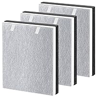 3 Pack Vital 100 Replacement Filter Compatible with LEVOIT Vital 100 Air Pur-ifier, 3-in-1 H13 HEPA and High-Efficiency Activated Carbon Filter Set, Replace Part # Vital 100-RF