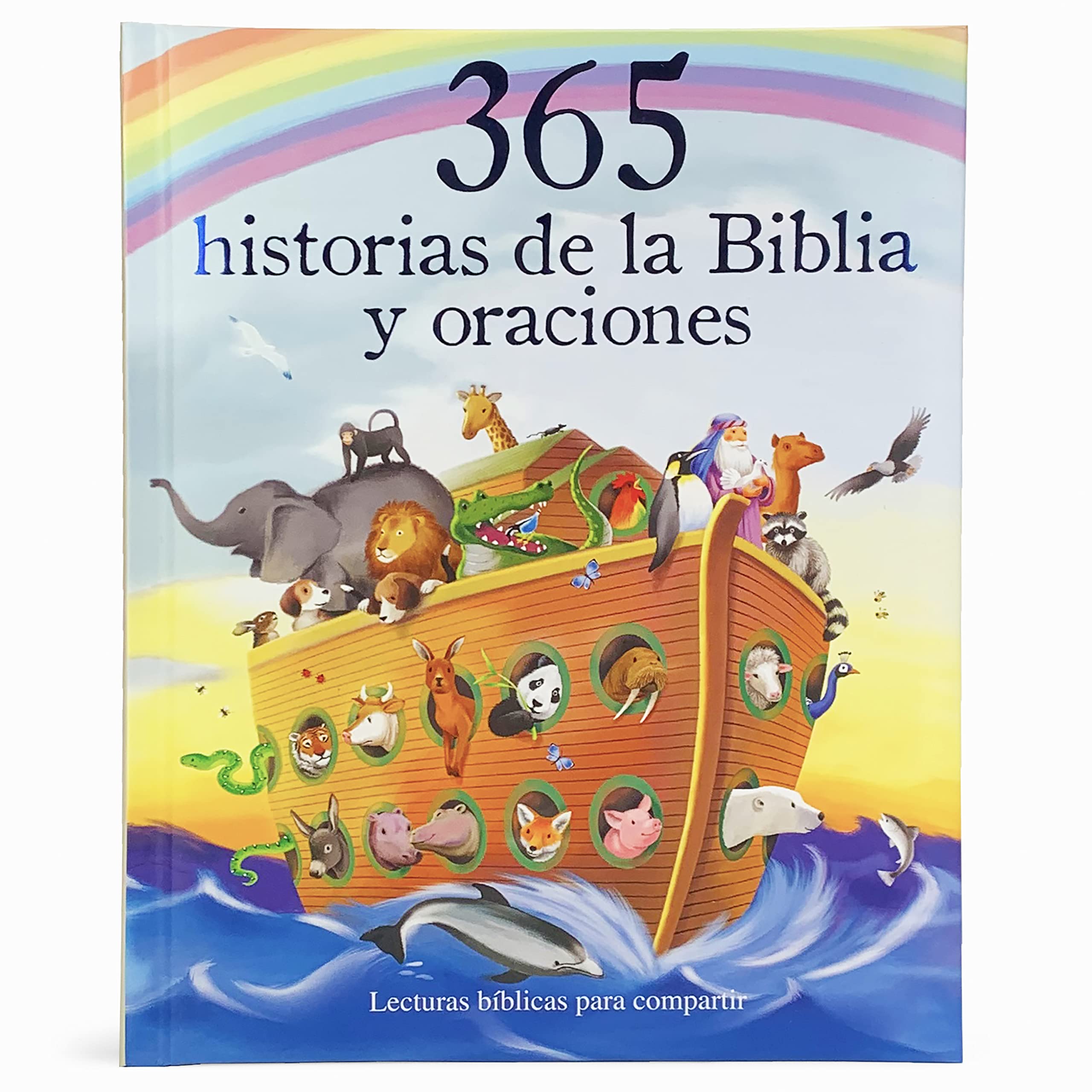 Padded Treasury Gilded - 384 Pages Ecommerce Title: 365 Historias de la Biblia y Oraciones / 365 Bible and Prayers Padded Treasury (Spanish Language), Ages 3-8 (en español) (Spanish Edition)