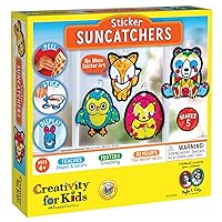 Creativity for Kids Sticker Suncatchers Craft Kit - Make Your Own Animal Sun Catcher Kit for Kids