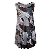 LARACE Tank Tops for Women Plus Size Sleevelss Tunic Casual Summer Clothes Swing Shirts for Leggings