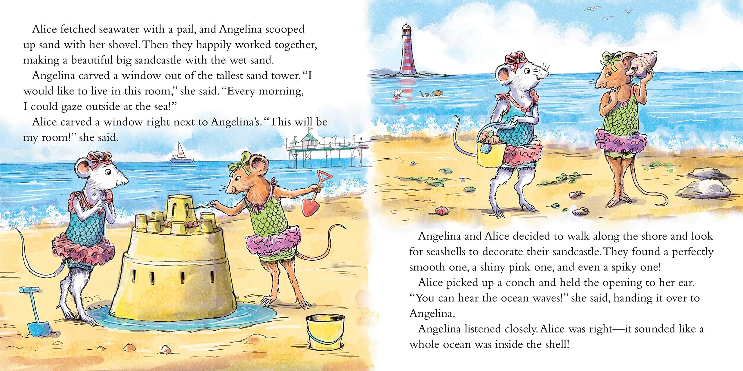 Angelina Ballerina by the Sea