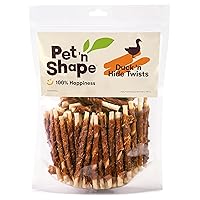 Pet 'n Shape Hide Twists – Duck Wrapped Rawhide Dog Treats - Small Twist - 2 Pounds