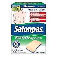 Pain Relieving Patch for Back, Neck, Shoulder, Knee Pain and Muscle Soreness - 8 Hour Pain Relief - 60 Count