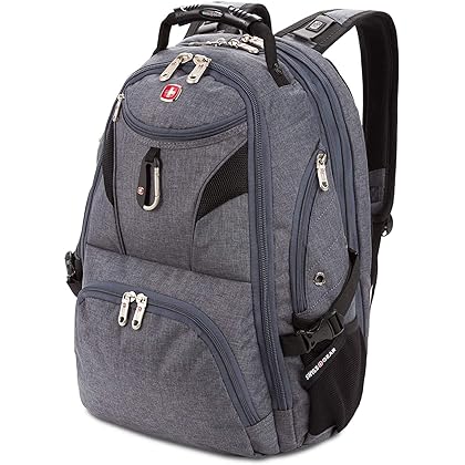SwissGear 5977 ScanSmart Laptop Backpack, Grey, 17-Inch