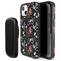 Casely iPhone 14 Bold Case Power Pod MagSafe Compatible Battery Pack | Secret Garden | Mixed Floral Case | Compatible with MagSafe
