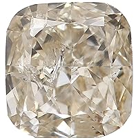 Natural Loose Diamond Cushion Yellow Grey Color I1 Clarity 3.60X3.40X1.90 MM 0.21 Ct KR858