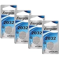 Energizer Watch/Electronic Batteries, 3 Volts, 2032, 4 Pack