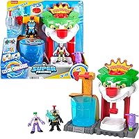 Fisher-Price Imaginext DC Super Friends Batman Toy The Joker Funhouse Playset Color Changers with 2 Figures & Accessories for Ages 3+ Years