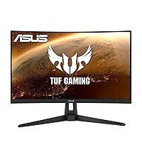 ASUS TUF Gaming VG27VH1B 27” Curved Monitor, 1080P Full HD, 165Hz (Supports 144Hz), Extreme Low Motion Blur, Adaptive-sync, FreeSync Premium, 1ms, Eye Care, HDMI D-Sub (Renewed)
