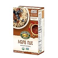 Nature's Path Organic Instant Hot Oatmeal, Maple Nut, 14 Ounce