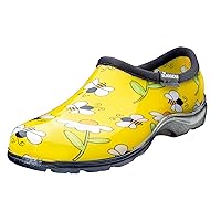 Sloggers Original Waterproof Rain and Garden Shoe for Women– Outdoor Slip-On Garden Clog - Made in The USA with Premium Comfort Insole and Arch Support - Bee Yellow, Size 6