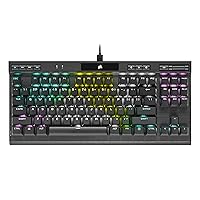 Corsair K70 RGB RAPIDFIRE Mechanical Gaming Keyboard - USB Passthrough & Media Controls - Fastest & Linear - Cherry MX Speed - RGB LED Backlit (Renewed)
