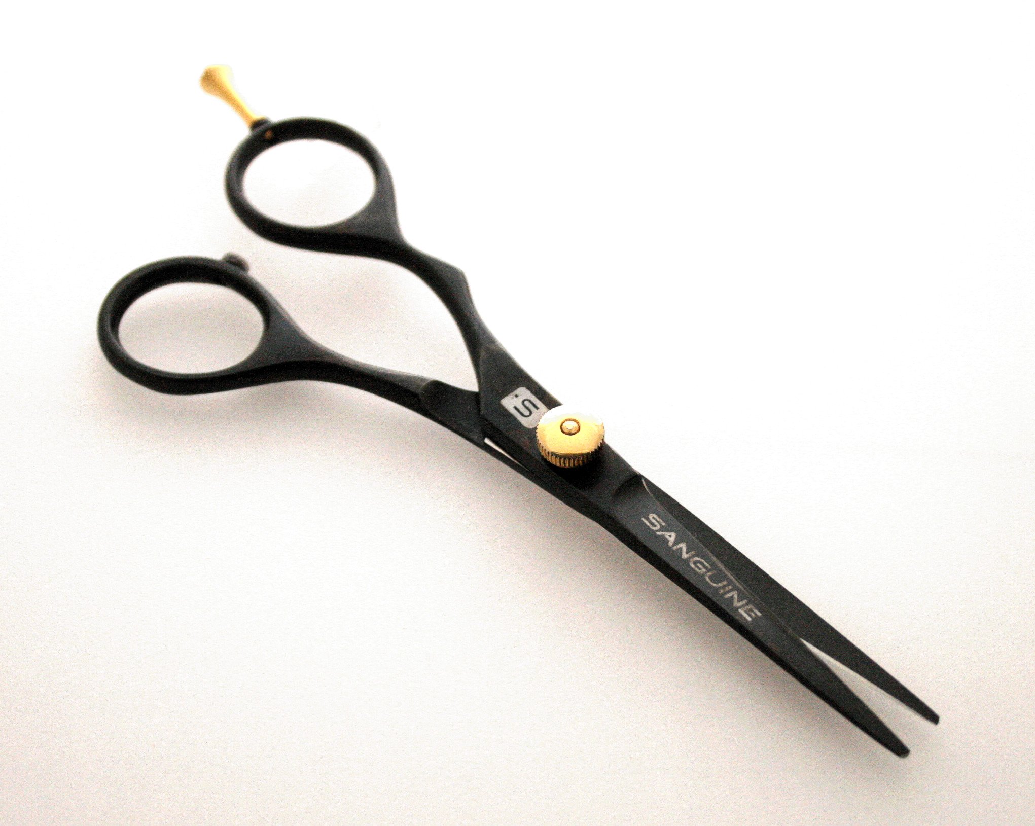 Left Handed Hair Scissors, Left Hand Hair Cutting, Hairdressing and Barber Shears, Offset - 5.5 inch (14 cm), Presentation Case