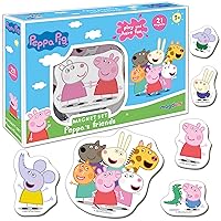 magdum Peppa Pig Peppa's Friends Kids Fridge Magnets - Large Refrigerator Magnets for Toddlers - Kids Magnets - Magnets for Magnetic Board - Magnets for Fridge - Magnets for Kids Magnetic Board for
