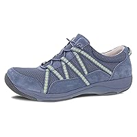 Dansko Harlyn Lightweight Sneaker for Women - Stain Resistant Leather and Nylon Uppers and Arch Support in Flexible Style