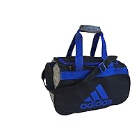 Adidas Diablo Small Duffel Bag (One Size, Black/Onix Jersey/Bold Blue)